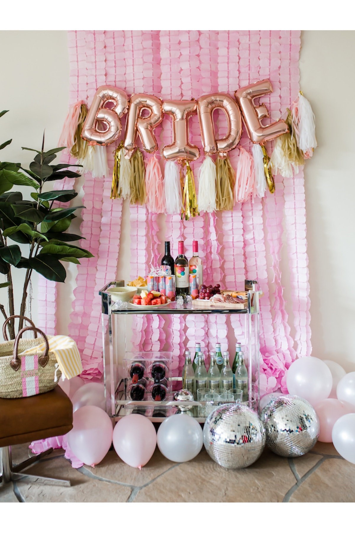 Bride Yazılı Folyo Balon Konsept Rose Gold Renkli Bekarlığa Veda Partisi Temalı Her Harf 40 Cm