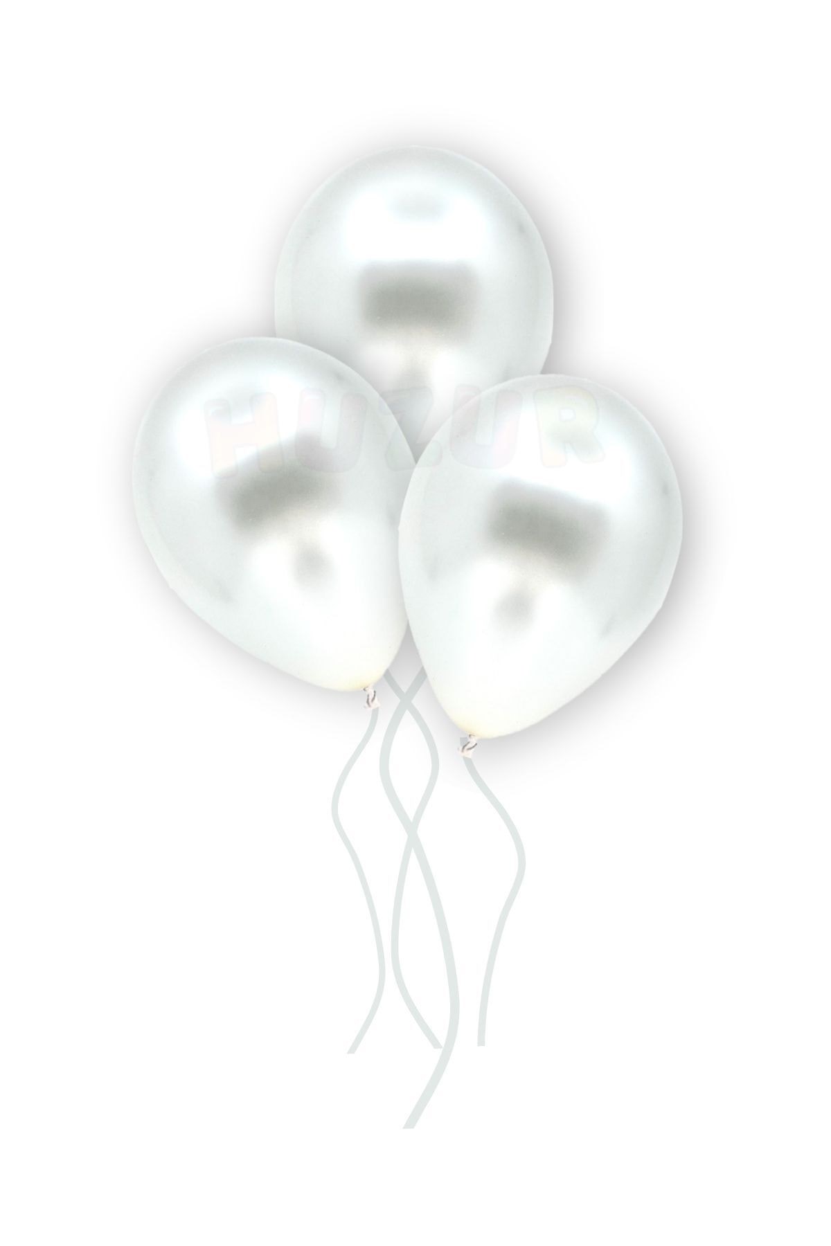 Küçük Mini Boy Beyaz Renkli Metalik Balon 50 Adet 6 Inç 15 Cm Parti Konsept Düğün Doğum Günü Balonu