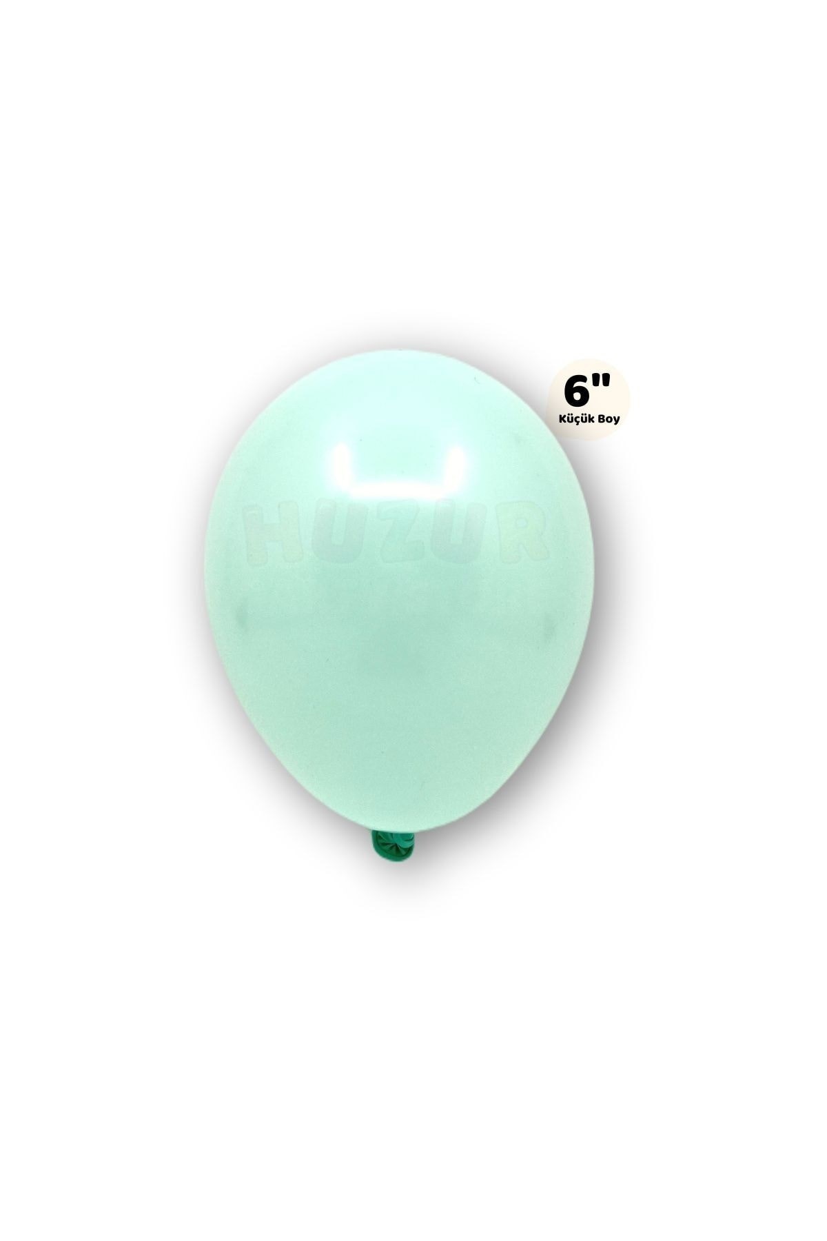 Küçük Mini Boy Su Yeşili Renkli Makaron Balon 50 Adet 6 Inç 15 Cm Parti Balonu Soft Renk Doğum Günü