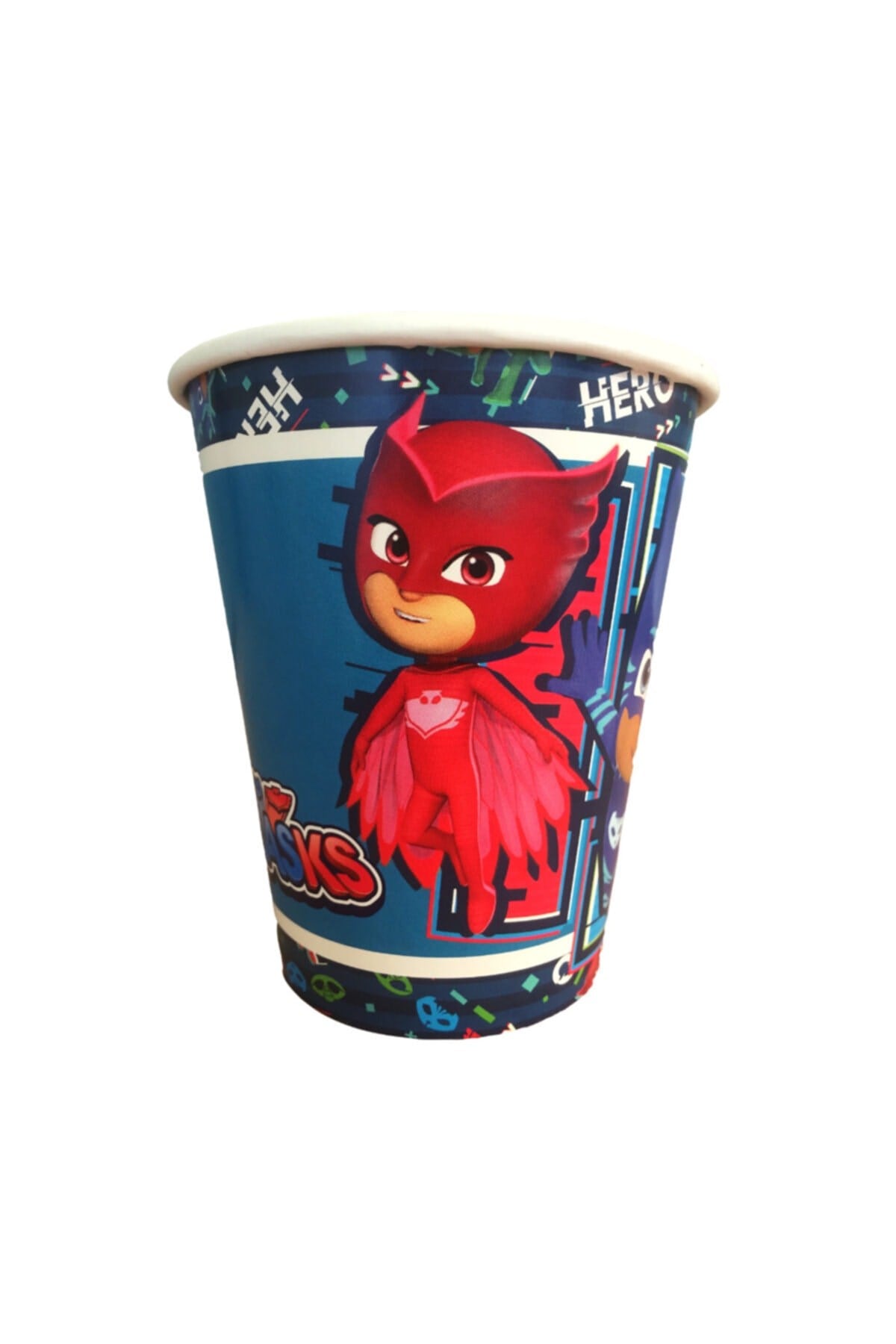 Pj Maskeliler Temalı Bardak 8 Adet Pija Maske Kedi Çocuk Karakterli Pijama Mask Kaliteli Lisanslı
