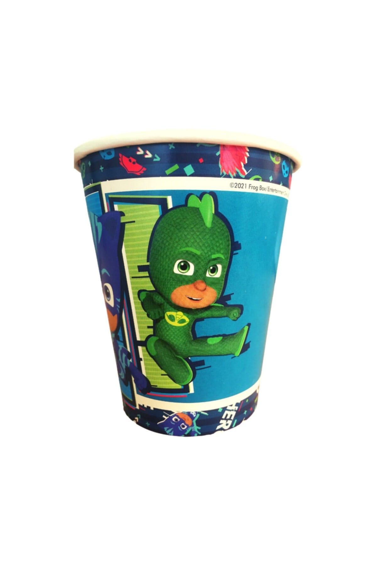 Pj Maskeliler Temalı Bardak 8 Adet Pija Maske Kedi Çocuk Karakterli Pijama Mask Kaliteli Lisanslı