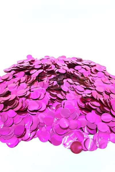 1 Paket Fuşya Balon Pulu Koyu Pembe Balon Içi Pul Konfetisi 10 Gram Konfetili Şeffaf Balon Pulu