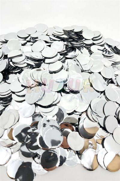 1 Paket Gümüş Balon Pulu Gri Silver Balon Içi Pul Konfetisi 10 Gram Konfetili Şeffaf Balon Pulu