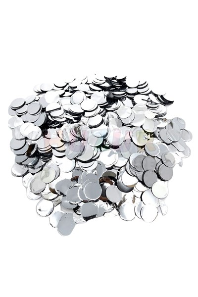 1 Paket Gümüş Balon Pulu Gri Silver Balon Içi Pul Konfetisi 10 Gram Konfetili Şeffaf Balon Pulu