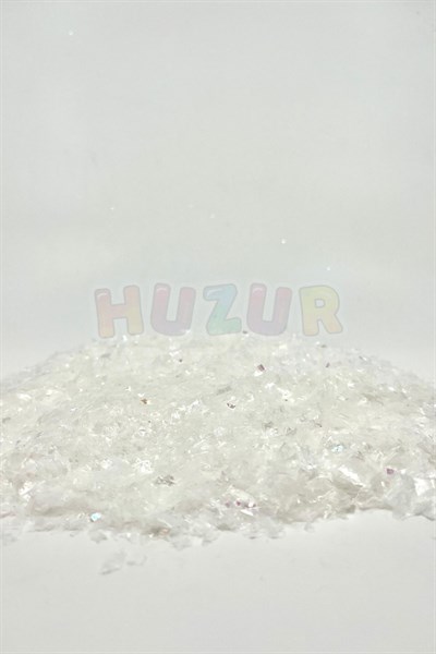 150 gr Beyaz Dekoratif Kristalize Yapay Kar Yılbaşı Süslemesi Yeni Yıl Malzemesi Minyatür Süsü
