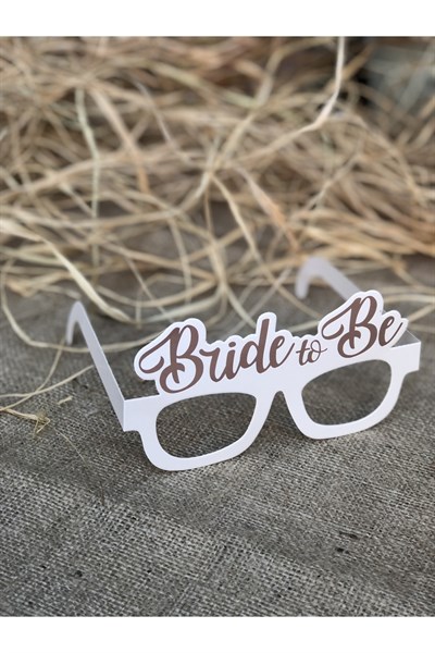 3 Adet Bride Konsepti Gözlük Rose Gold Renk Bride To Be Yazılı Beyaz Bekarlığa Veda Partisi Gözlüğü