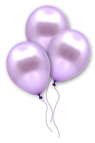 Açık Mor Renkli Metalik Balon 10 Adet 30 Cm Lateks Açık Violet Lila Doğum Günü Partisi Temalı Balonu
