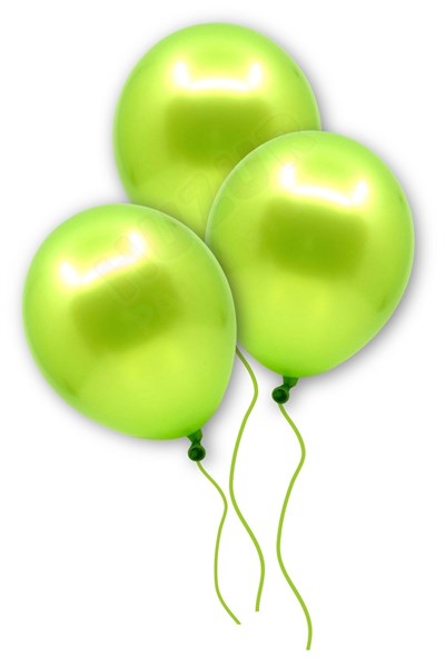 Açık Yeşil Renkli Metalik Balon 10 Adet 30 Cm Lateks Parti Safari Hayvanları Doğum Günü Balonu