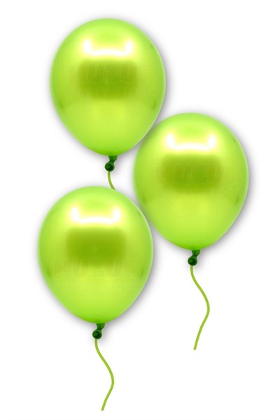 Açık Yeşil Renkli Metalik Balon 10 Adet 30 Cm Lateks Parti Safari Hayvanları Doğum Günü Balonu