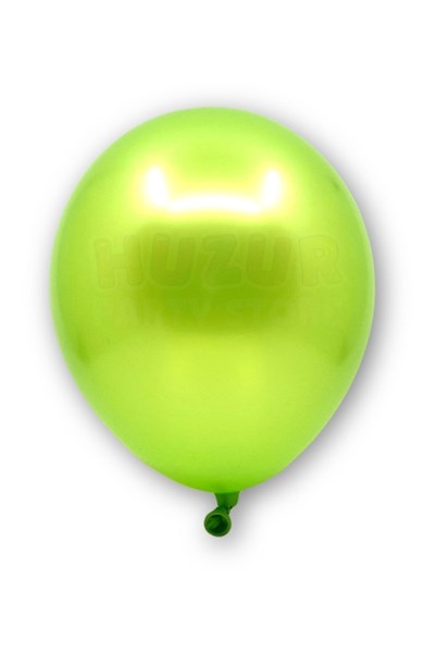 Açık Yeşil Renkli Metalik Balon 10 Adet 30 Cm Lateks Parti Safari Hayvanları Doğum Günü Balonu