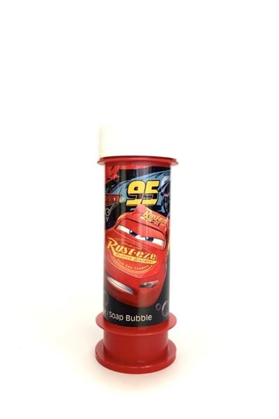 Arabalar Temalı Cars Şimşek Mcqueen 3lü Köpük Balon Arabalar Figürlü Köpük Baloncuk 60 ml