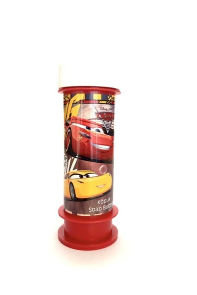 Arabalar Temalı Cars Şimşek Mcqueen 3lü Köpük Balon Arabalar Figürlü Köpük Baloncuk 60 ml