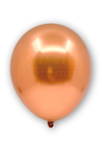 Bakır Renk Krom Balon 10 Adet 30 Cm Inanılmaz Parlak Aynalı Rengi Canlı Doğum Günü Parti Balonu