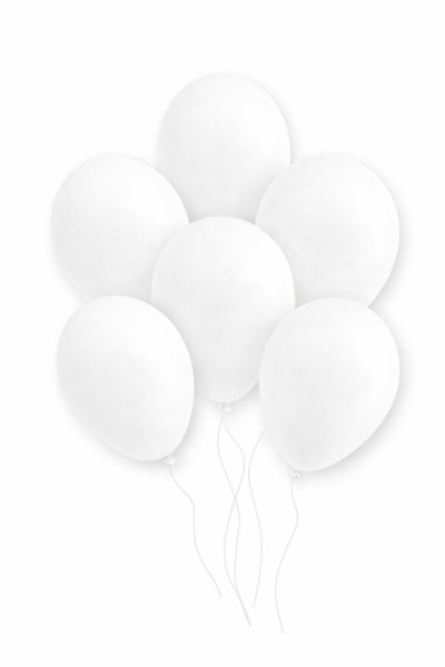 Beyaz Renkli Pastel Balon 10 Adet 30 Cm Lateks Parti Konsept Dekorasyon Kına Doğum Günü Balonu Süsü