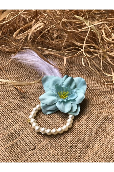 Bride To Be 10 Adet Nedime Gelin Bilekliği Tüy Inci Detaylı Mint Yeşili Renk Bekarlığa Veda Partisi