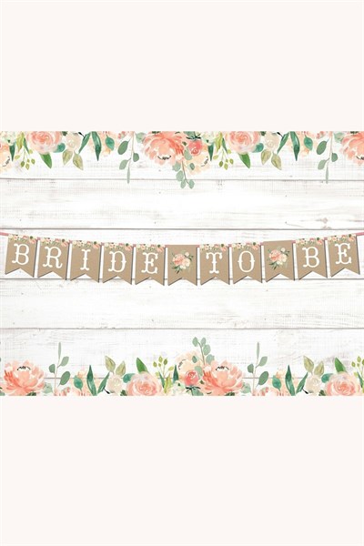 Bride To Be Yazılı Temalı Bekarlığa Veda Partisi Konsepti 2 Metre Karton Ipli Yazı Flama Banner