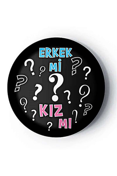 Cinsiyet Belirleme Partisi Tabak 8 Adet Kız Mı Erkek Mi Boy Or Girl Gender Reveal Konsepti 23 Cm