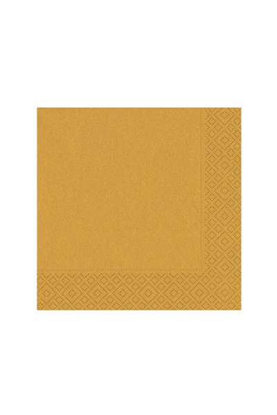 Düz Gold Renkli Sunumluk Peçete 16 Adet Altın Sarısı Gümüş Doğum Günü Parti Konsepti 16x16 Cm
