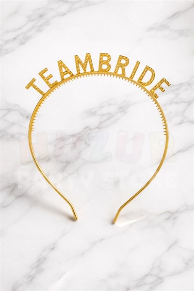 Gold Team Bride Taç Nedime Tacı Bride To Be Malzemeleri Bekarlığa Veda Partisi Aksesuarı Sert Mika
