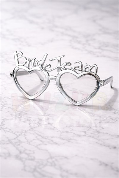 Gümüş Bride Team Gözlük Nedime Gözlüğü Bride To Be Malzemeleri Bekarlığa Veda Partisi Aksesuarı Mika
