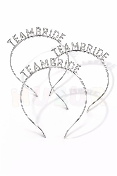 Gümüş Team Bride Taç Nedime Tacı Bride To Be Malzemeleri Bekarlığa Veda Partisi Aksesuarı Sert Mika
