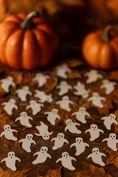 Halloween Hayalet Serpiştirmelik Masa Konfeti Cadılar Bayramı Partisi 2 cm 85 Adet Parlak Plastik