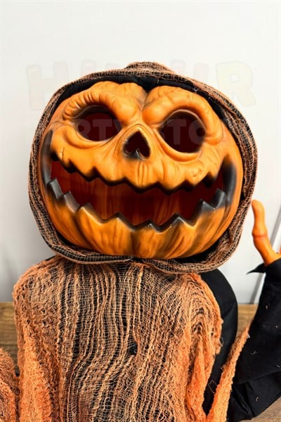 Hareketli Sesli Işıklı 3 Fonksiyonlu Yarım Vücut 45x60 Cm Halloween Partisi Cadılar Bayramı Dekor