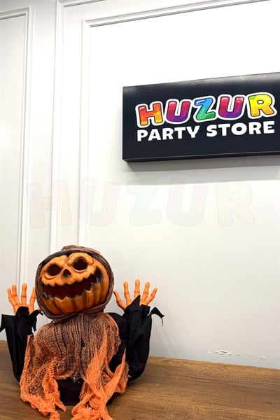Hareketli Sesli Işıklı 3 Fonksiyonlu Yarım Vücut 45x60 Cm Halloween Partisi Cadılar Bayramı Dekor