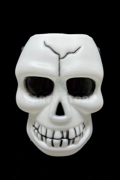 Işıklı Sesli İskelet Şeker Kovası 18x13 Cm Pilli Kurukafa Halloween Partisi Cadılar Bayramı Dekoru