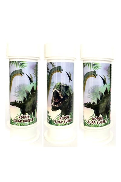Jurassic World Dinozor Tema Konsepti 3lü Köpük Balon Jurassic World Karakter Köpük Baloncuk 60 Ml