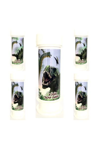 Jurassic World Dinozor Tema Konsepti 5li Köpük Balon Jurassic World Karakter Köpük Baloncuk 60 ml