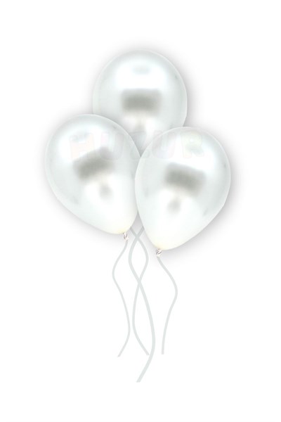 Küçük Mini Boy Beyaz Renkli Metalik Balon 10 Adet 6 Inç 15 Cm Parti Konsept Kına Doğum Günü Balonu