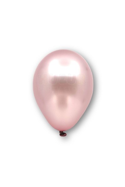 Küçük Mini Boy Gül Kurusu Renkli Metalik Balon 10 Adet 6 Inç 15 Cm Koyu Pembe Doğum Günü Süs Balonu
