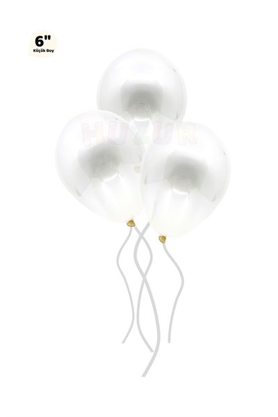 Küçük Mini Boy Şeffaf Balon 10 Adet 6 Inç 15 Cm Içi Gözüken Içine Balon Pulu Konfetisi Koyulan Balon