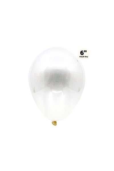 Küçük Mini Boy Şeffaf Balon 10 Adet 6 Inç 15 Cm Içi Gözüken Içine Balon Pulu Konfetisi Koyulan Balon