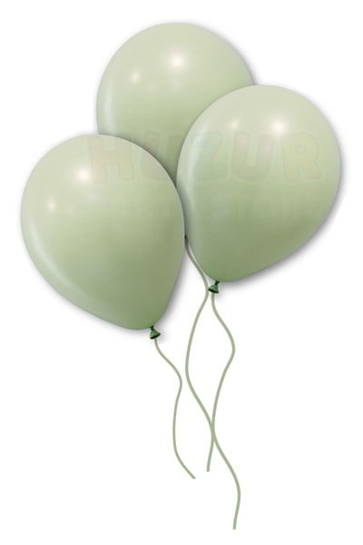 Küf Yeşili Balon 10 Adet 30 Cm Pastel Koyu Yeşil Parti Balonu Doğum Günü Partisi Konsept Temalı Süs