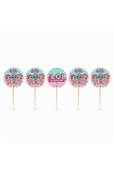 Lol Bebek Surprise Kürdan 20 Adet 9 Cm Cupcuke Muffin Kürdanı Karakter Temalı Kızlar Parti Konsepti