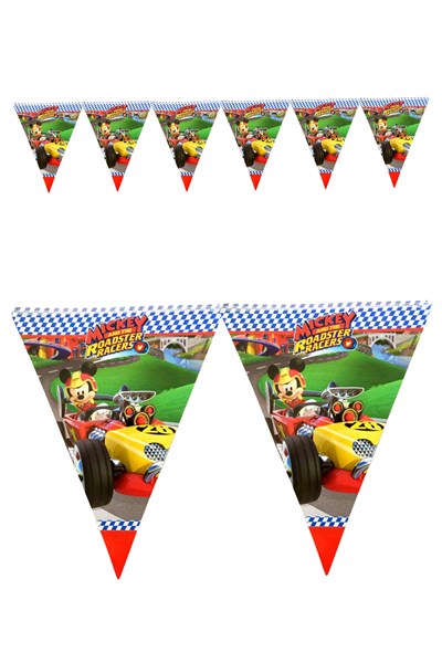 Mickey Mouse Karakterli Flama 11 Bayrak 320 Cm Figürlü Miki Fare Temalı Konsepti Lisanslı Ürün