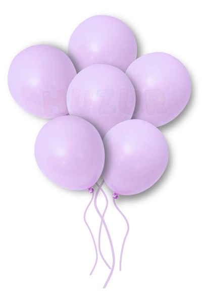 Mor Makaron Balon 10 Adet 30 Cm Pastel Rengi Parti Balonu Soft Renk Doğum Günü Partisi Konsepti Süs