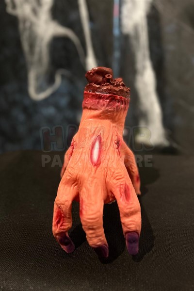 Müzikli Sesli Yürüyen El Hareketli Wednesday Şey Kesik El Halloween Cadılar Bayramı Süsü Dekoru