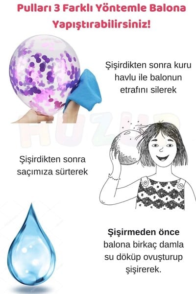 Pembe Konfetili Şeffaf Balon 10 Adet 30 Cm Içi Gözüken Pullu Balon Balon Pulu Renksiz Balon Parti