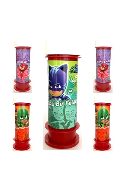 Pj Mask Temalı Konseptli 3lü Köpük Balon Pj Maskeliler Karakter figürlü Köpük Baloncuk 60 ml