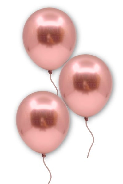 Rose Gold Renkli Krom Balon 10 Adet 30 Cm Bekarlığa Veda Partisi Bride To Be Doğum Günü Balonu Süs