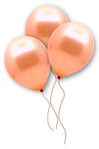 Rose Gold Renkli Metalik Balon 10 Adet Bakır 30 Cm Doğum Günü Bride Bekarlığa Veda Partisi Balonu