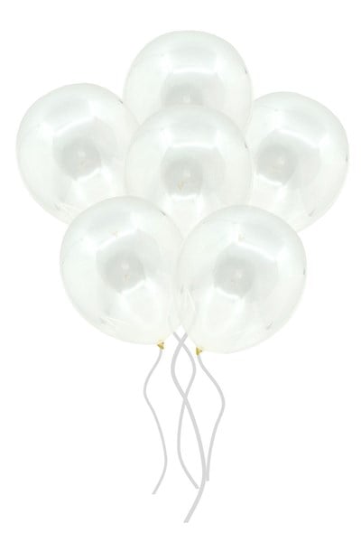 Şeffaf Balon 10 Adet 30 Cm Içi Gözüken Içine Balon Pulu Konfetisi Koyulan Doğum Günü Parti Balonu