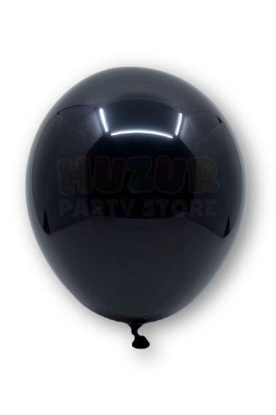 Siyah Konfetili Şeffaf Ve Siyah Metalik Balon Seti 20 Adet 30 Cm Içi Gözüken Pullu Balon Pulu Parti