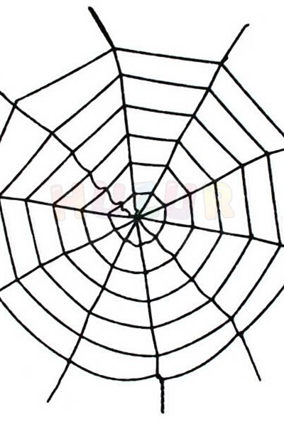 Siyah Örümcek Ağı 2.5 X 2.5 Metre Halloween Partisi Cadılar Bayramı Şaka Ürünü Mekan Süsleme Süsü