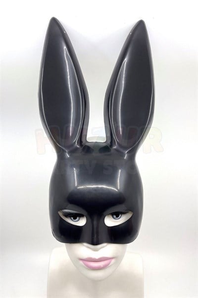 Siyah Playboy Tarzı Tavşan Maske Halloween Partisi Cadılar Bayramı Unisex Her Kafaya Uygun Süs