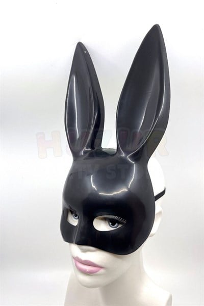 Siyah Playboy Tarzı Tavşan Maske Halloween Partisi Cadılar Bayramı Unisex Her Kafaya Uygun Süs