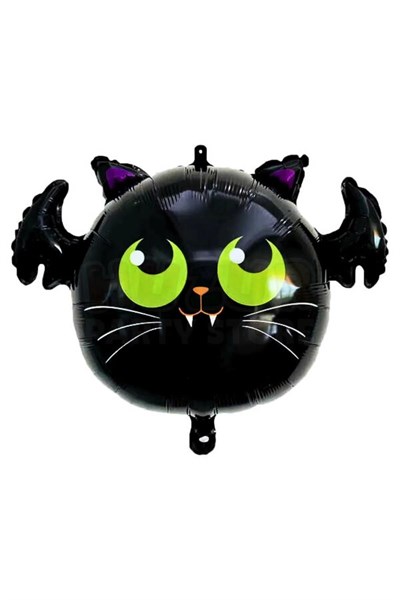 Siyah Yarasa Folyo Balon 54x65 Cm Halloween Partisi Cadılar Bayramı Dekoratif Balon